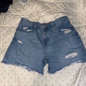 Denim Distressed Shorts